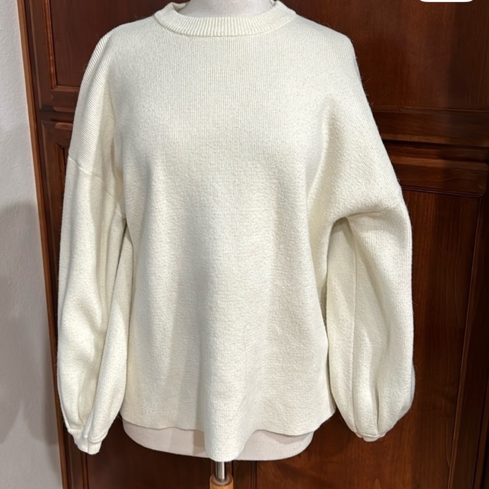 Oversized cream sweater Ivory‎